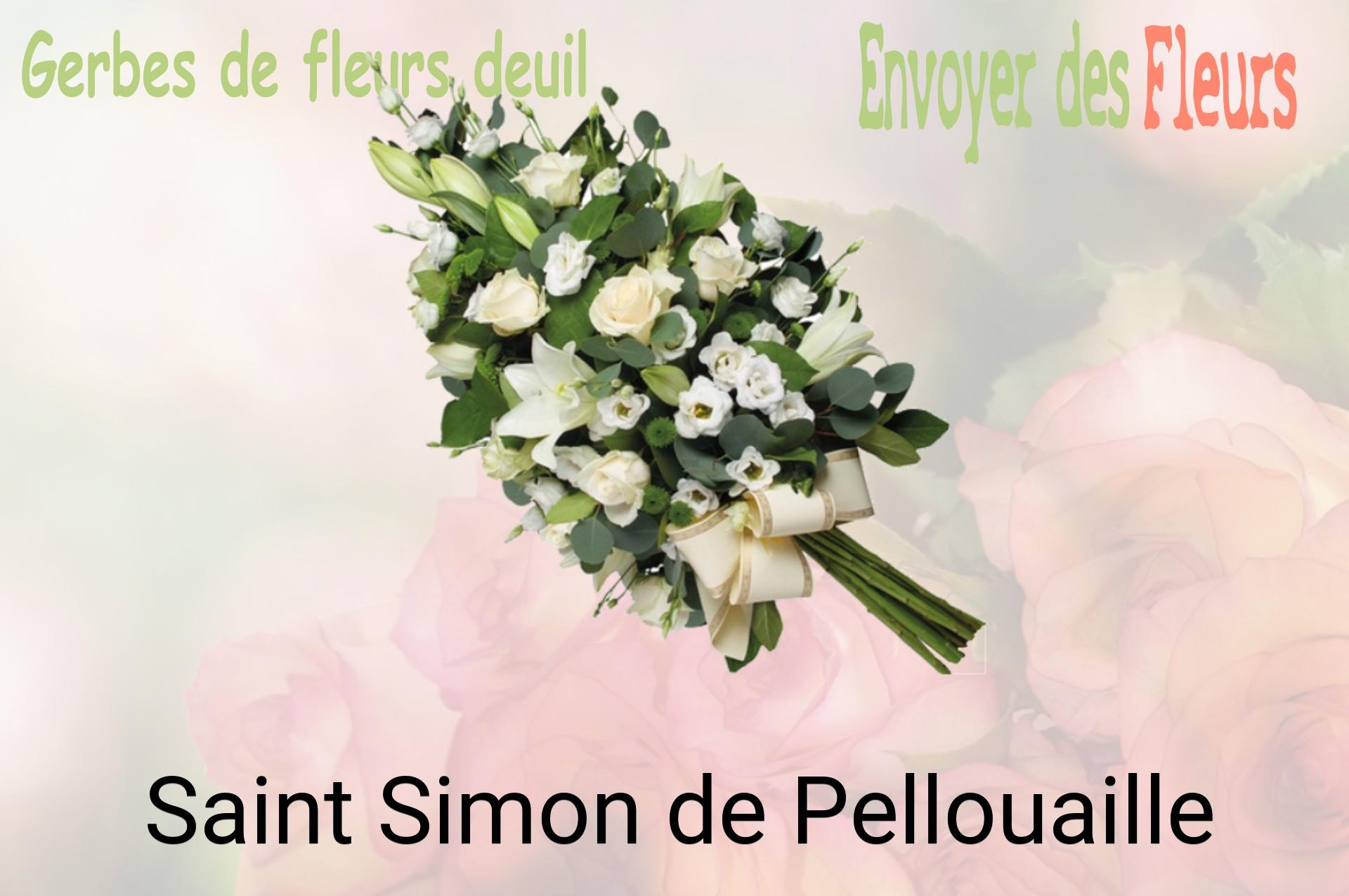 Gerbe de fleurs de deuil livrée à Saint-Simon-de-Pellouaille